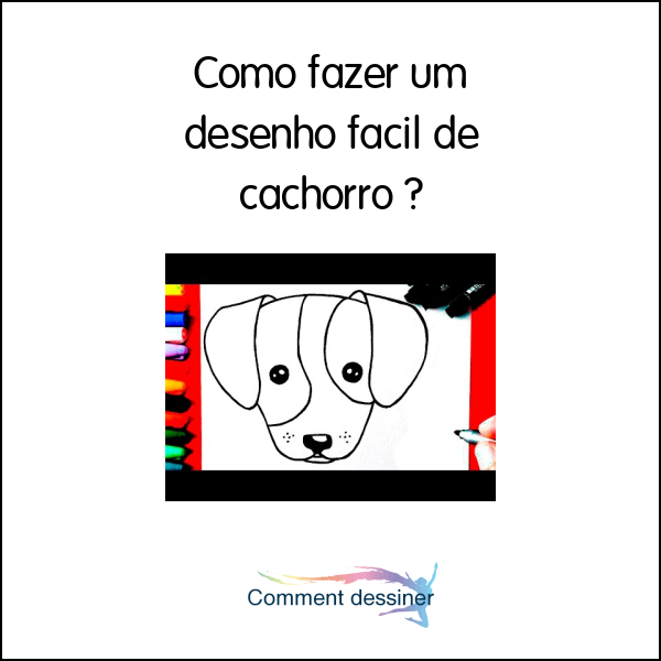 Como fazer um desenho facil de cachorro